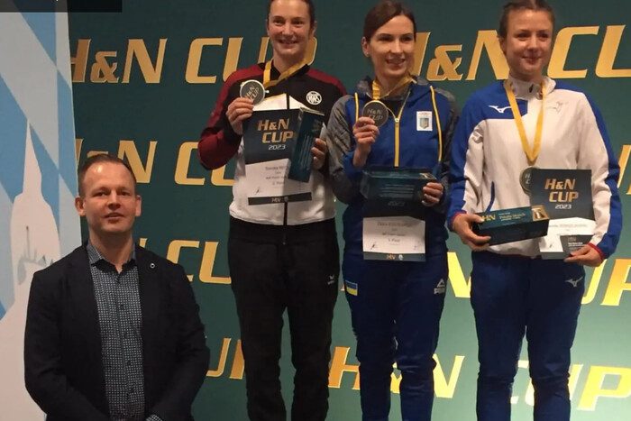Olena Kostevich a remporté le tournoi de lancer du poids en Allemagne